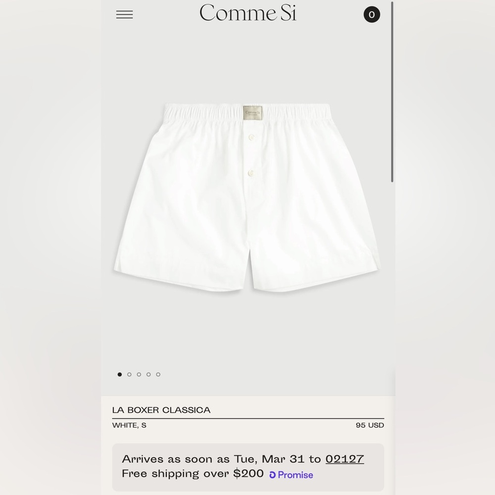Comme Si La Boxer Classica in S